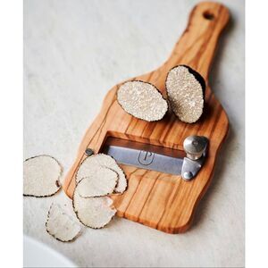 NWT Petrossian La Truffe Wooden Truffle Shaver with Gift Bag Tan OS